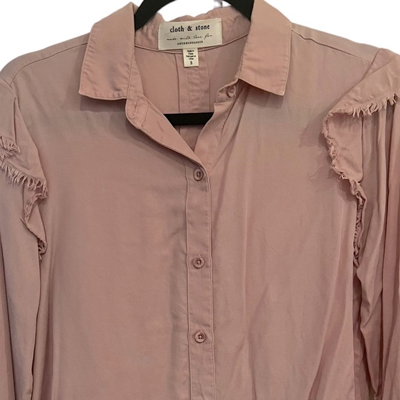Cloth and stone mauve long sleeve button up - Picture 8 of 9